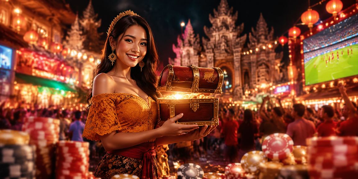 Suasana pasar malam dengan layar lotre xoso yang ramai dan penuh antusiasme pemain lokal